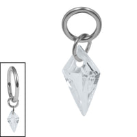Titanium Delphi Jewelled Charm