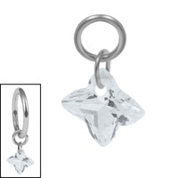 Titanium Sundrop Jewelled Charm