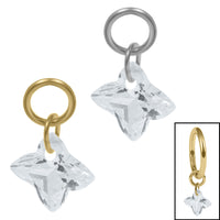 Titanium Sundrop Jewelled Charm