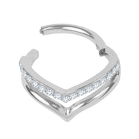 Titanium Corporal Hinged Clicker Ring
