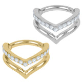 Titanium Corporal Hinged Clicker Ring