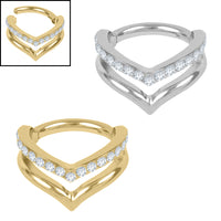 Titanium Corporal Hinged Clicker Ring