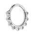 Titanium Filigree Lace Hinged Clicker Ring