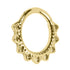 Titanium Filigree Lace Hinged Clicker Ring