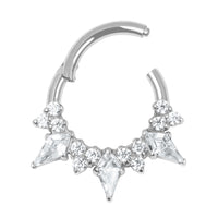 Titanium Genevieve Hinged Clicker Ring