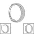 Titanium Hammered Hinged Clicker Ring