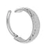 Titanium Hammered Hinged Clicker Ring