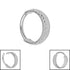 Titanium Hammered Hinged Clicker Ring