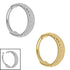 Titanium Hammered Hinged Clicker Ring