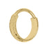 Titanium Hammered Hinged Clicker Ring