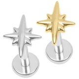 Titanium Internally Threaded Labrets 1.2mm - Astrid Star