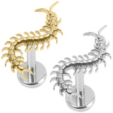 Titanium Internally Threaded Labrets 1.2mm - Centipede