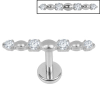 Titanium Internal Thread Jewelled Sorline Labret