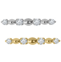 Titanium Internally Threaded Labrets 1.2mm - Jewelled Sorline Labret