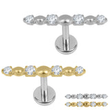 Titanium Internal Thread Jewelled Sorline Labret