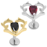 Titanium Internally Threaded Labrets 1.2mm - Briar Heart
