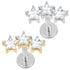Titanium Internally Threaded Labrets 1.2mm - 3 Sisters Jewelled Stars