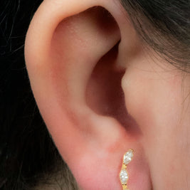 Gold Titanium Internally Threaded Labrets 1.2mm - River