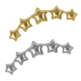 Titanium Internally Threaded Labrets 1.2mm - Nova 5 Star Crescent