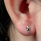 Titanium Internally Threaded Labrets 1.2mm - Corvid Bird Skull