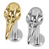 Titanium Internally Threaded Labrets 1.2mm - Corvid Bird Skull