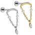 Titanium Internally Threaded Labrets 1.2mm - Brooke Marquise