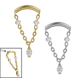 Titanium Internal Brooke Marquise Top