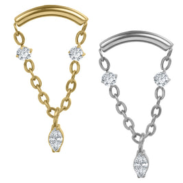 Titanium Internal Brooke Marquise Top