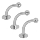 Titanium Internally Threaded Inverted Curved Labrets 1.2mm