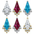 Titanium Internally Threaded Labrets 1.2mm - Claw Set Elara Jewelled Kite
