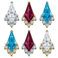 Titanium Internal Claw Set Elara Jewelled Kite Top