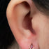Gold Titanium Internally Threaded Labrets 1.2mm -Titanium Internal Claw Set Elara Jewelled Kite Top