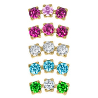 Gold Titanium Internally Threaded Labrets 1.2mm - Eternal Trio