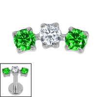 Titanium Internally Threaded Eternal Trio top