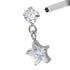 Titanium Internally Threaded Labrets 1.2mm - Celeste