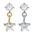 Titanium Internally Threaded Labrets 1.2mm - Celeste