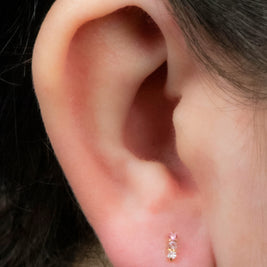 Gold Titanium Internally Threaded Labrets 1.2mm - Nexus Trio
