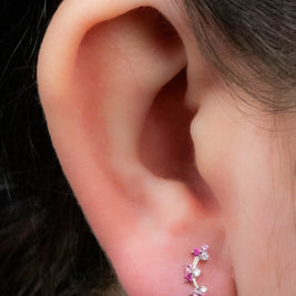 Titanium Internal Sakura Blossom Flower Curve