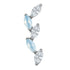 Titanium Internally Threaded Labrets 1.2mm - Marquise Skyfall