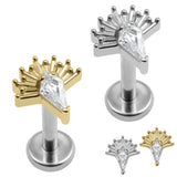 Titanium Internal Thread Peacock Kite Labret