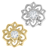 Titanium Internal Jewelled Lotus Mandala Top