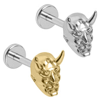 Titanium Internally Threaded Labrets 1.2mm - Lucifer