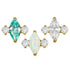 Gold Titanium Internally Threaded Labrets 1.2mm - Marquise Zofia