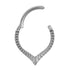 Titanium Luminance Rekia V-Shape Hinged Clicker Ring