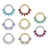 Titanium Astra Marquise Hinged Clicker Ring