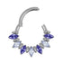 Titanium Astra Marquise Hinged Clicker Ring
