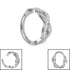 Titanium Novellia Hinged Clicker Ring
