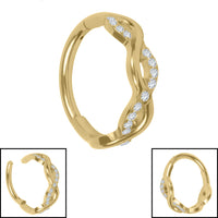 Titanium Novellia Hinged Clicker Ring