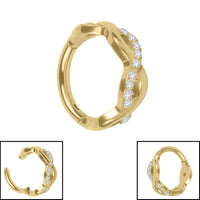 Titanium Novellia Hinged Clicker Ring