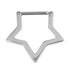 Titanium Supernova Star Hinged Clicker Ring